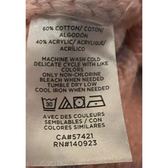 Ann Taylor Loft Rainbow Pastel Ruffle Shoulder Sweater Women's Size Medium Soft - Picture 9 of 10